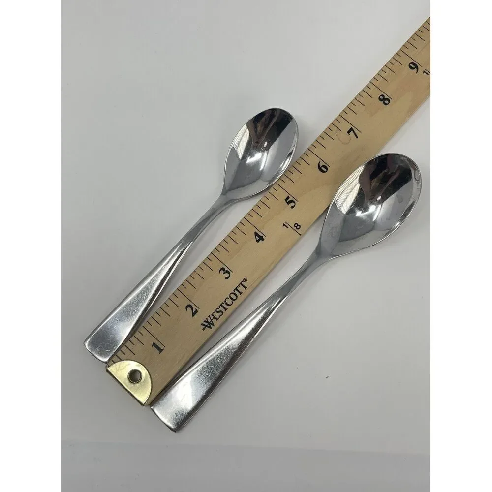Oneida Grayson Glossy Stainless Soup Place Dinner Spoon 7” And Teaspoon 6 3/8”